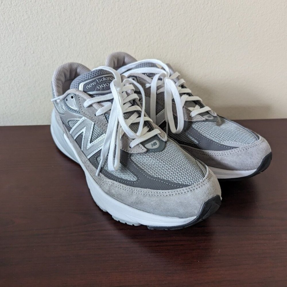 New Balance 990V6 Castlerock Gray Made in USA Running Shoe Mens 12 M990GL6